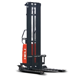 Stivuitor stacker semi-electric tip straddle 1-2t